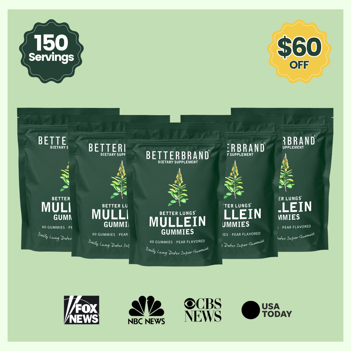 BetterLungs® Mullein Gummies