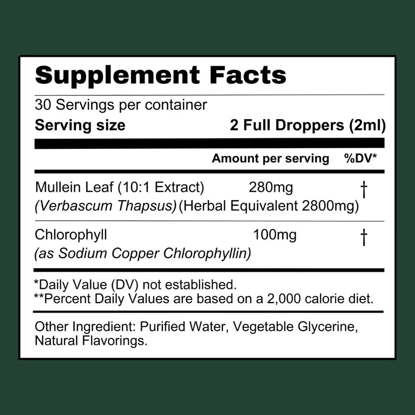 Mullein & Chlorophyll Extract